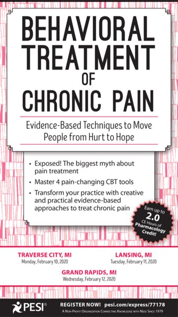 Behavioral Treatment of Chronic Pain: Evidence-Based Techniques to Move People from Hurt to Hope