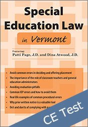 Special Education Law in Vermont