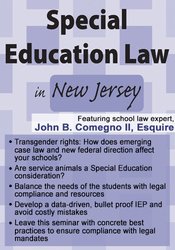 Special Education Law In New Jersey