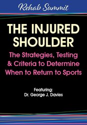 The Injured Shoulder: The Strategies, Testing & Criteria to Determine When to Return to Sports
