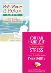 Stress and Anxiety Relief Book and Card Bundle 